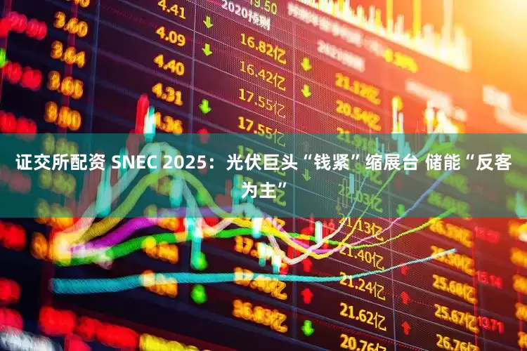 证交所配资 SNEC 2025：光伏巨头“钱紧”缩展台 储能“反客为主”
